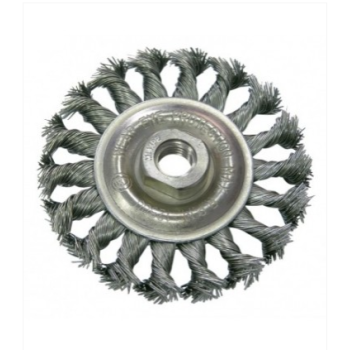 Brush for grinding steel 125mm M14 twisted bristles PROLINE