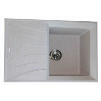 Granitinė plautuvė BRISA3D sand SU SIFONU