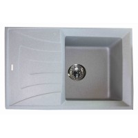 Granitinė plautuvė BRISA3D grey SU SIFONU