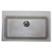 Granitinė plautuvė BRISA5 sand SU SIFONU