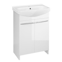 Bathroom cabinet with washbasin Cersanit 496 ARSENA 60WHI