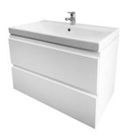 Bathroom cabinet with washbasin Cersanit 975 MODUO 80 white