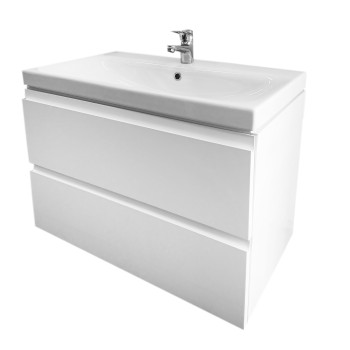 Vonios kambario spintelė su praustuvu Cersanit 975 MODUO 80 balta Vonios kambario spintelė su praustuvu Cersanit 975 MODUO 80 balta