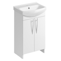 Bathroom cabinet with washbasin Cersanit B323 ARSENA 50WHI