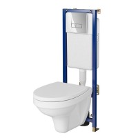 Hanging toilet Cersanit B619 WHB+frame+button+slow lid