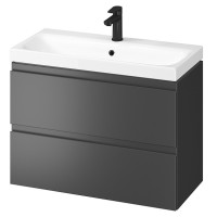 Bathroom cabinet with washbasin Cersanit B813 MODUO SLIM 80 anthracite
