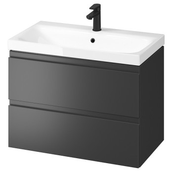 Bathroom cabinet with washbasin Cersanit B897 MODUO 80 anthracite Bathroom cabinet with washbasin Cersanit B897 MODUO 80 anthracite