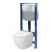 Toilet Cersanit D237 wall-hung, lid, frame