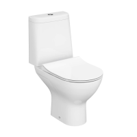 Tualete Cersanit Compact 881 VORTEX ar lēni aizveramu vāku
