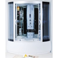 Shower cabin 8135 with steam and jacuzzi 135x135