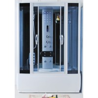 Shower cabin 8915 with steam and jacuzzi 150x85