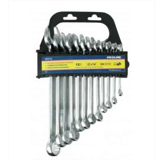 Raktai plokšti-kilpiniai 6-22mm 12 vnt CV PROLINE