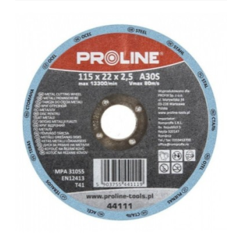 diskas metalui pjauti T41 180x2.5x22mm A30S PROLINE diskas metalui pjauti T41 180x2.5x22mm A30S PROLINE
