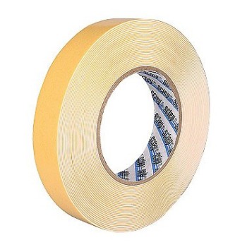 JUOSTA LIPNI DVIPUSĖ BALTA 19MM X 5M STORIS 1-2MM JUOSTA LIPNI DVIPUSĖ BALTA 19MM X 5M STORIS 1-2MM