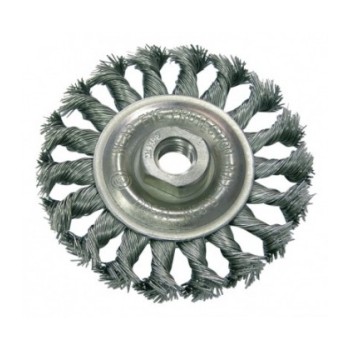 Tērauda slīpēšanas birste 100 mm M14 savīti sari PROLINE