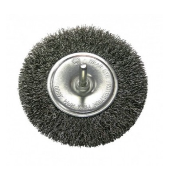 Brush grinding steel 120mm flat for electric drills PROLINE