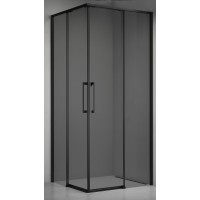 Shower cabin ELEGANCE 90x90 black/gray without base