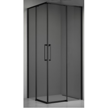 Shower cabin ELEGANCE 90x90 black/gray without base Shower cabin ELEGANCE 90x90 black/gray without base