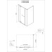 Dušo kabina PRESTIGE 120x90 juoda/skaidri be pado