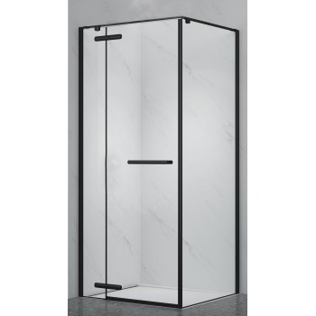 Shower cabin PRESTIGE 90x90 black/transparent without base Shower cabin PRESTIGE 90x90 black/transparent without base