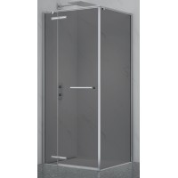 Shower cabin PRESTIGE 120x90 chrome/gray without base