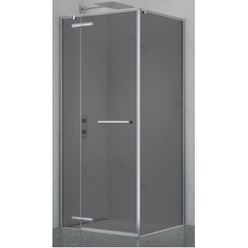 Shower cabin PRESTIGE 90x90 chrome/gray without sole Shower cabin PRESTIGE 90x90 chrome/gray without sole