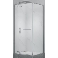 Shower cabin PRESTIGE 90x90 chrome/transparent without base