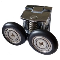 Castor for shower cabin door 23mm lower fixed double