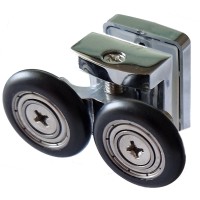 Castor for shower cabin door 23mm upper double