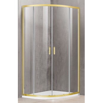 Dušo kabina A2142 90x90 GOLD skaidri be pado