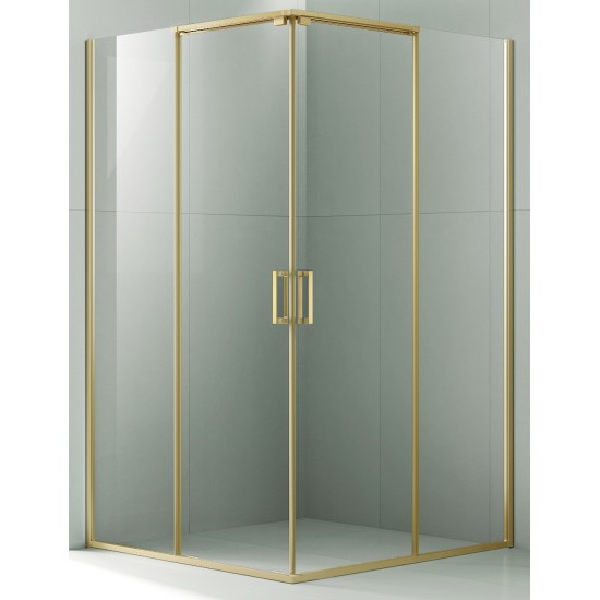 Dušo kabina AW1142 90x90 GOLD skaidri be pado