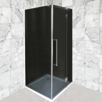 IŠPARDAVIMAS! Dušo kabina F90HY grey be pado