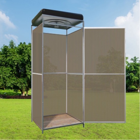 Action! Outdoor shower cabin without tambour with shower capacity 150L