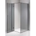 Dušo kabina MILAN 100x80 gun grey/grey stiklas