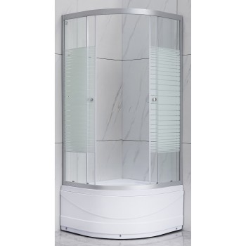Shower cabin SC80 80x80 with semicircular base Shower cabin SC80 80x80 with semicircular base