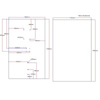 Shower enclosurerear glass 1080x1785 black 