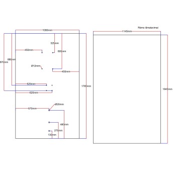 Shower enclosurerear glass 1080x1785 black  Shower enclosurerear glass 1080x1785 black