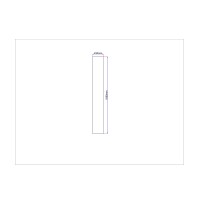 Dušo kabinos šoninis stiklas tiesus 235x1690 grey 3.17.