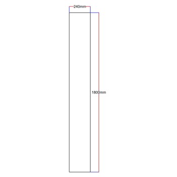 Dušo kabinos šoninis stiklas tiesus 240x1800 grey 3.73. Dušo kabinos šoninis stiklas tiesus 240x1800 grey 3.73.