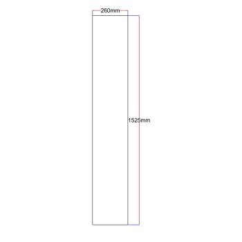 Dušo kabinos šoninis stiklas tiesus 260x1525 grey 8.2. Dušo kabinos šoninis stiklas tiesus 260x1525 grey 8.2.