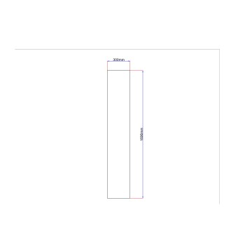 Dušo kabinos šoninis stiklas tiesus 300x1690 grey 3.2.