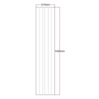 Dušo kabinos šoninis stiklas tiesus 310x1435 skaidrus dekoras 3.78.