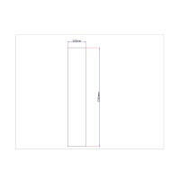 Dušo kabinos šoninis stiklas tiesus 320x1740 šinšil 3.20.