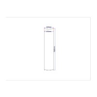 Душевые кабины боковое стекло изогнутый 340x1520 прозрачное 