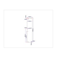 Shower enclosure doors curved 340x1600 gray