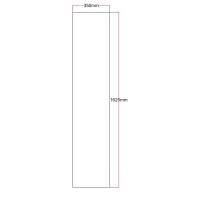 Dušo kabinos šoninis stiklas tiesus 350x1625 fabric 8.8.