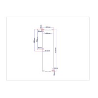 Shower enclosure doors curved 422x1630 grey 