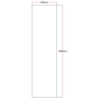 Sideboard of shower enclosure straight 450x1680 chinch