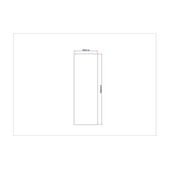 Dušo kabinos šoninis stiklas tiesus 560x1690 grey 3.118.