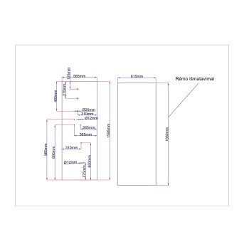 Shower enclosure rear glass 565x1595 black pearl Shower enclosure rear glass 565x1595 black pearl